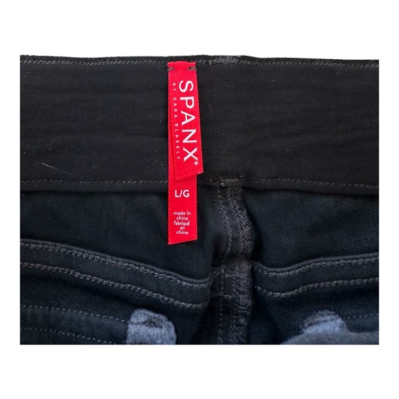 Spanx Stretch Twill Ankle Cargo Women's Pants Washed Black Size L,M - Picture 5 of 7